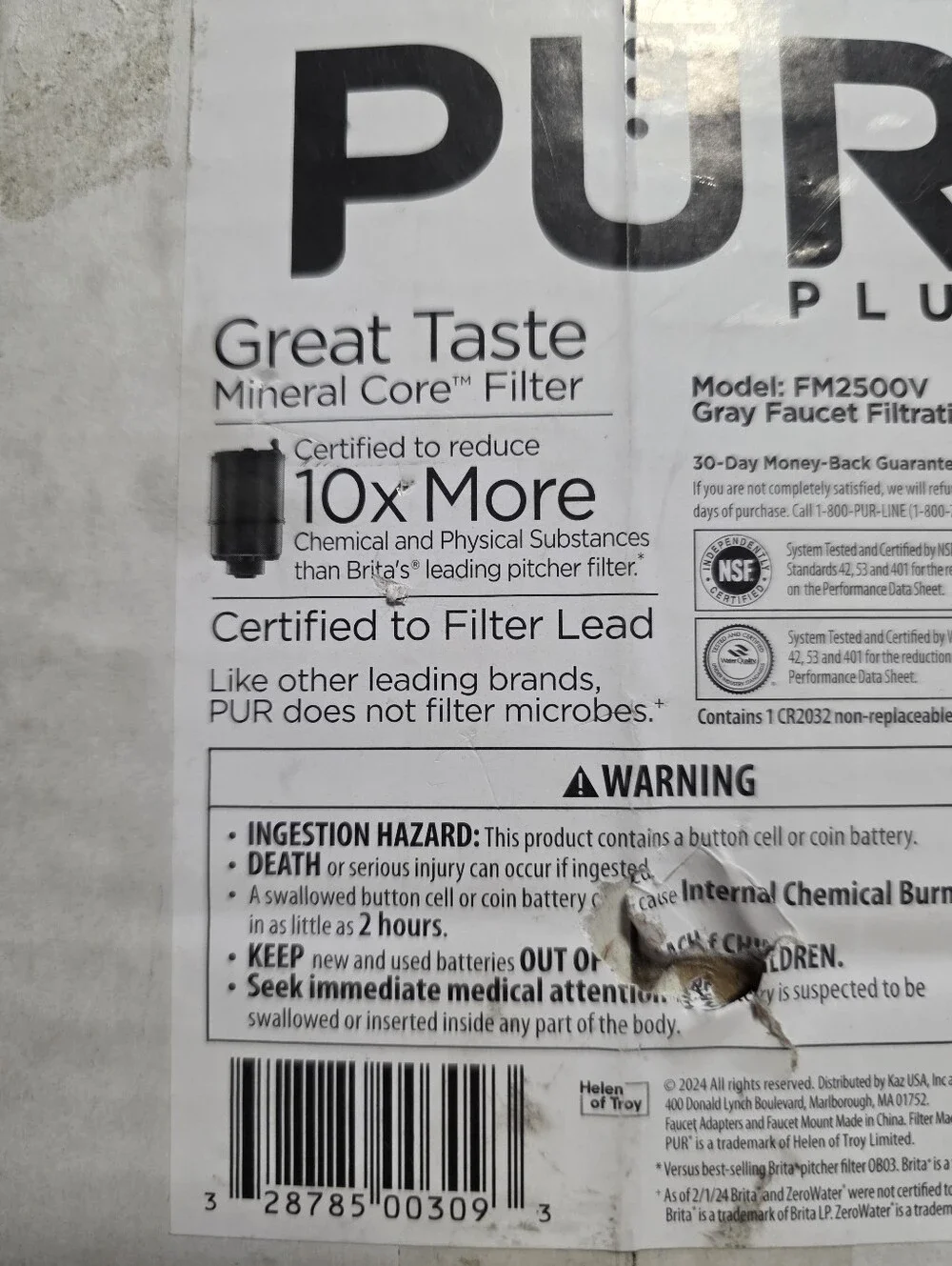 PUR PLUS FM2500V Gray Faucet Filtration System